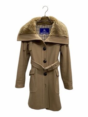 Burberry Blue Label Wool Belted Coat